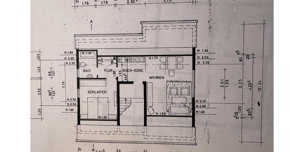 Dachgeschoßwohnung Dortmund Hombruch - 2 Zimmer, 56 m&sup2;, 450&euro; | Angebot:26428165