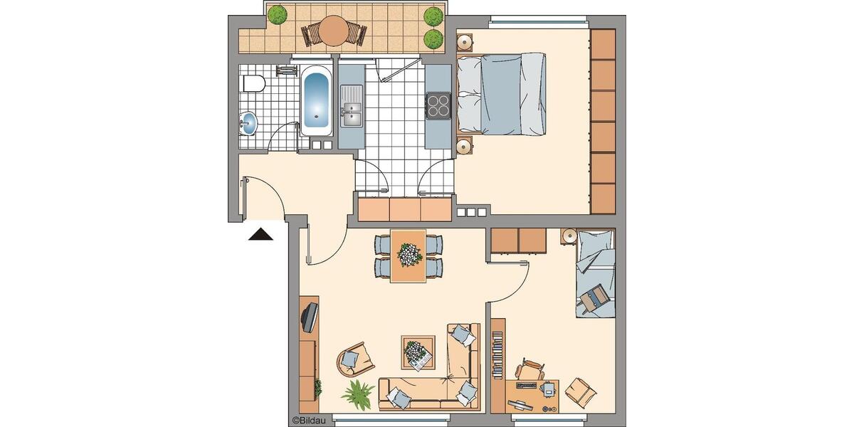 Etagenwohnung Duisburg Rheinhausen - 3 Zimmer, 67 m&sup2;, 579&euro; | Angebot:26566650