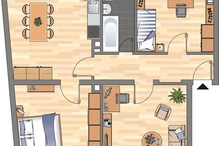 Wohnung Frankenthal (Pfalz) - 3 Zimmer, 71 m&sup2;, 669&euro; | Angebot:26676360