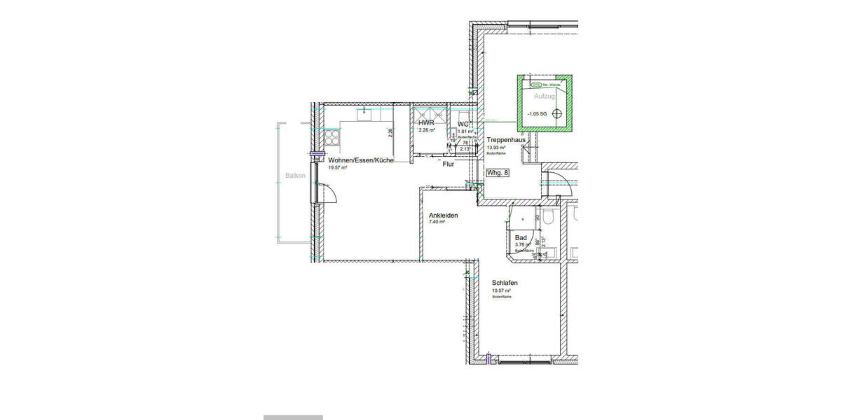 Etagenwohnung Haselünne - 2 Zimmer, 55 m&sup2;, 610&euro; | Angebot:26556231