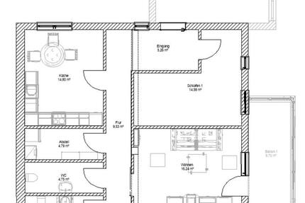 barrierefreie 2,5-Zimmer-Wohnung in Zell a. H. 2 zimmer