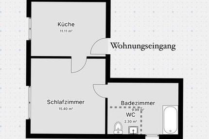 Wohnung zu vermieten 2 zimmer