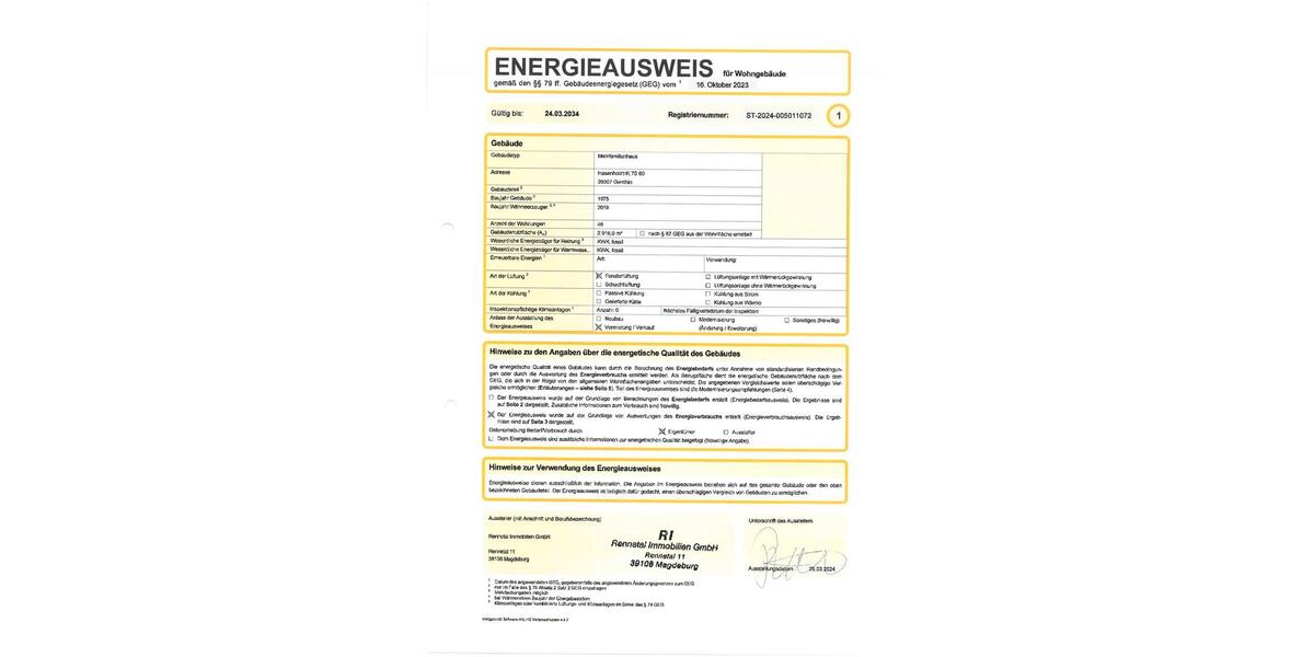 Etagenwohnung Genthin - 3 Zimmer, 61 m&sup2;, 375&euro; | Angebot:25714362