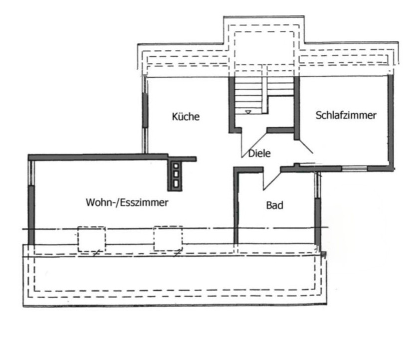 Großzügige 2-Zimmer-Dachgeschoßwohnung mit EBK in Winkel