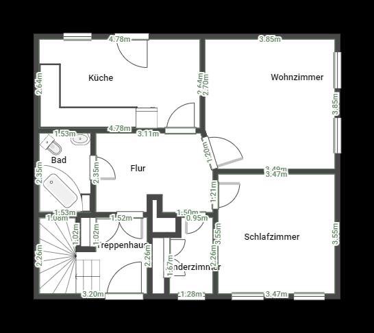 Erdgeschoßwohnung Schmölln - 2 Zimmer, 49 m&sup2;, 295&euro; | Angebot:25286608
