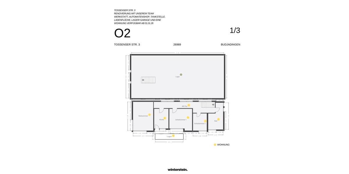 Etagenwohnung Butjadingen - 3 Zimmer, 85 m&sup2;, 1.250&euro; | Angebot:25989527