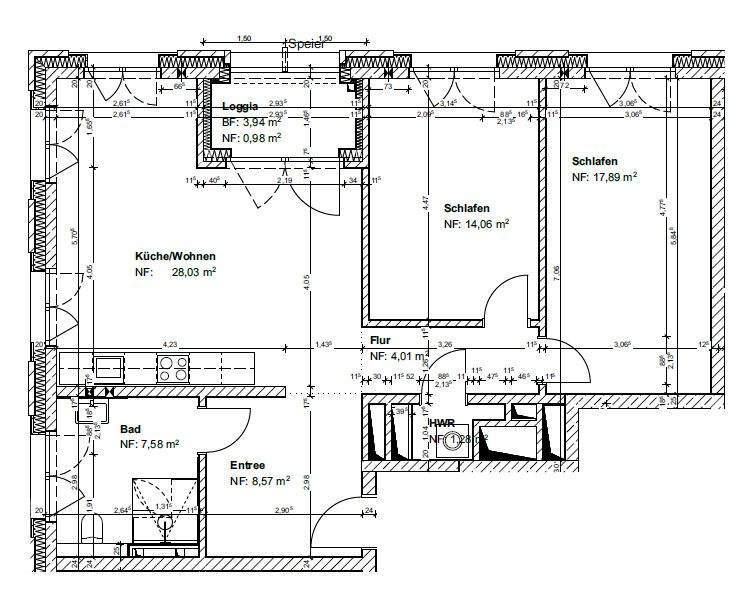 Achtung nur mit WBS!! Neubauwohnung mit Loggia, guter Schnitt, Parkett, Tageslichtbad, Aufzug 3 zimmer