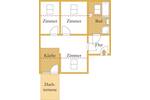 Etagenwohnung Köthen (Anhalt) Köthen - 3 Zimmer, 62 m&sup2;, 470&euro; | Angebot:26470656
