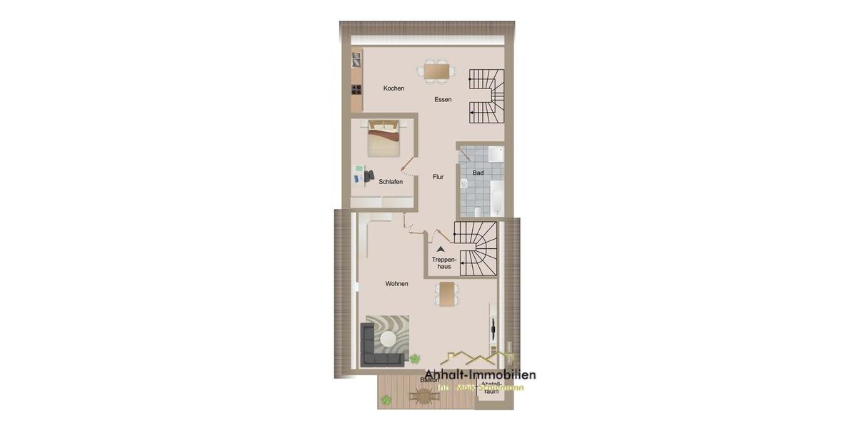 Maisonettenwohnung Delitzsch - 4 Zimmer, 114 m&sup2;, 950&euro; | Angebot:25376953
