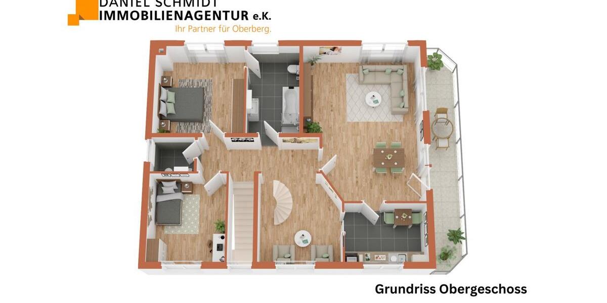 Etagenwohnung Waldbröl - 4 Zimmer, 109 m&sup2;, 1.350&euro; | Angebot:26003847