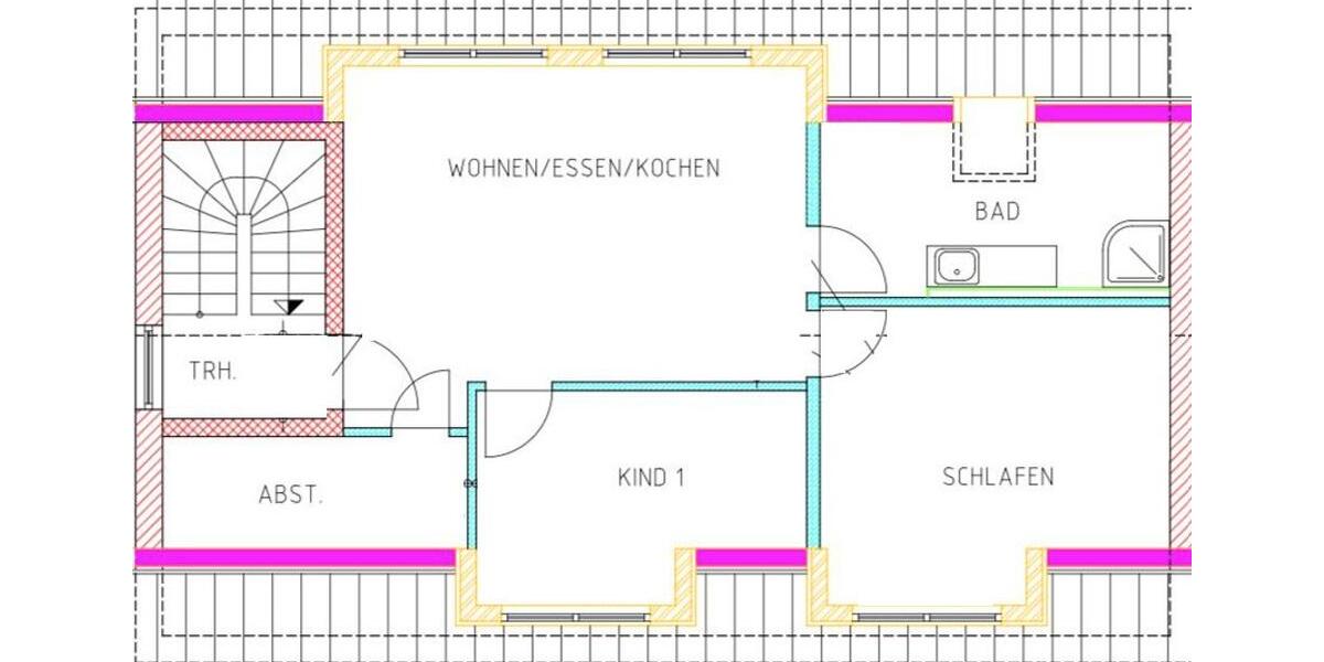 Dachgeschoßwohnung Wächtersbach - 3 Zimmer, 77 m&sup2;, 900&euro; | Angebot:26471171