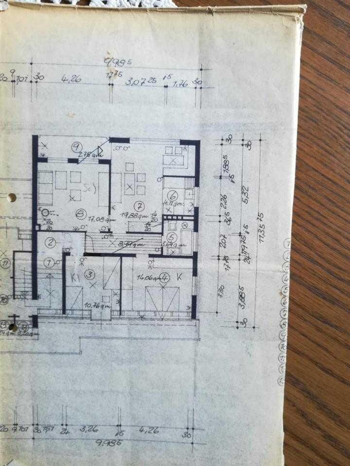 3 Zimmer Wohnung mit Einbauküche und großem Garten