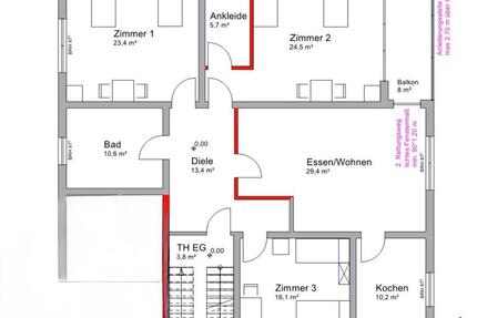Wohnung Hüttenberg - 4 Zimmer, 134 m&sup2;, 1.400&euro; | Angebot:24714819