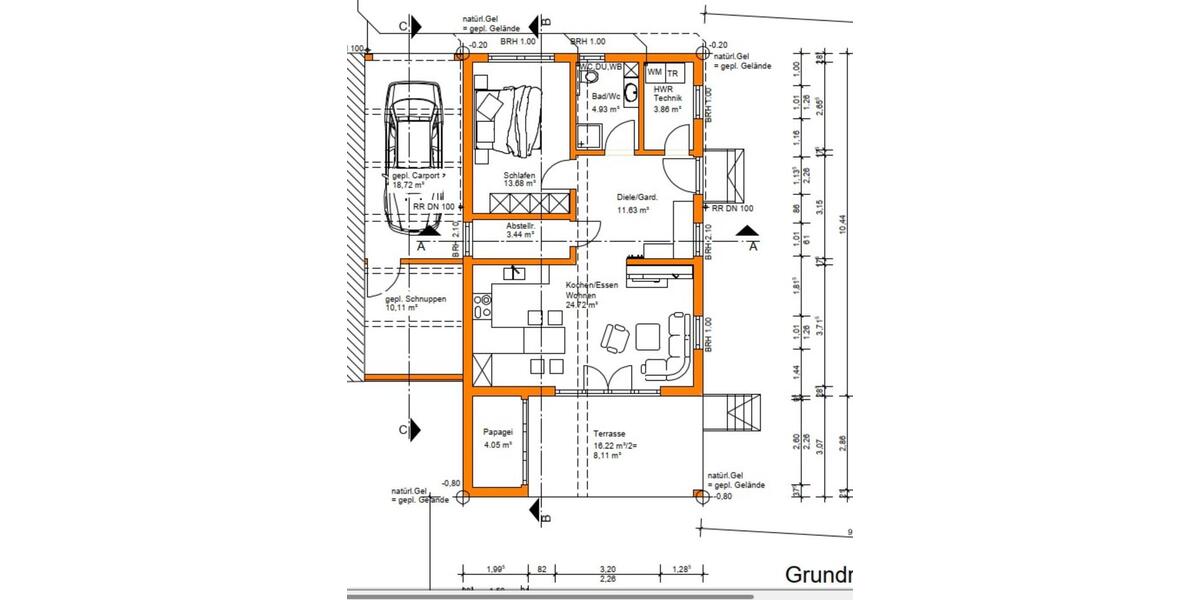 Bungalow Dentlein am Forst - 3 Zimmer, 67 m&sup2;, 800&euro; | Angebot:25791485