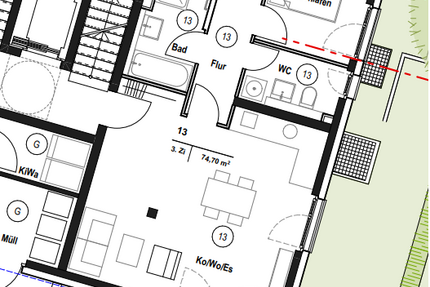 Wohnung Schwäbisch Gmünd - 3 Zimmer, 75 m&sup2;, 900&euro; | Angebot:27440611