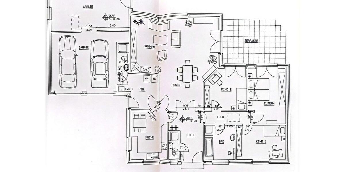 Bungalow Uchte - 6 Zimmer, 160 m&sup2;, 1.300&euro; | Angebot:26653262