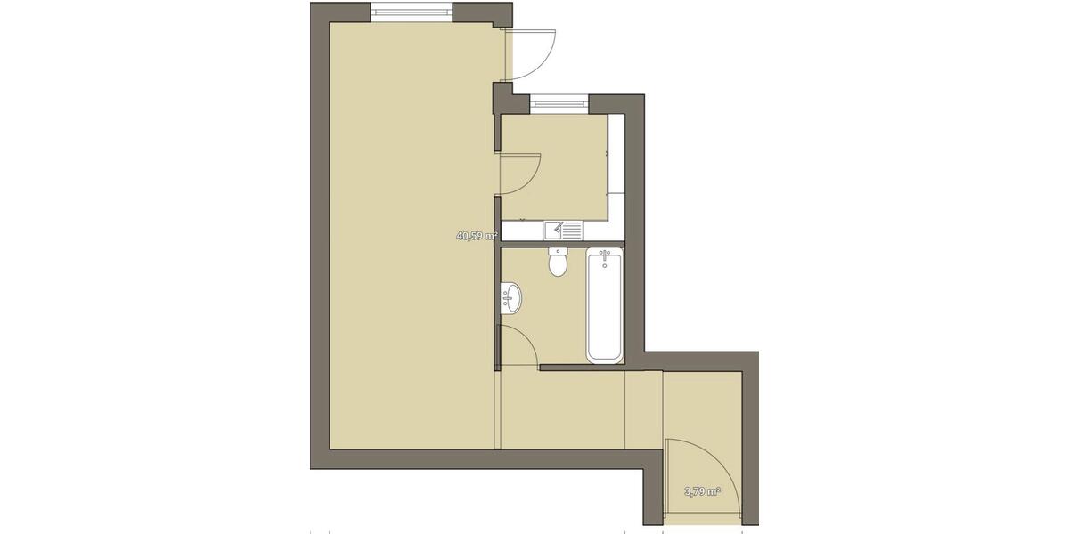 Erdgeschoßwohnung Biebesheim am Rhein - 1 Zimmer, 61 m&sup2;, 750&euro; | Angebot:24774672