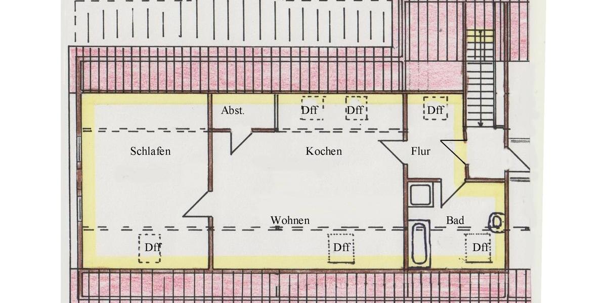 Dachgeschoßwohnung Bad Grund (Harz) - 2 Zimmer, 80 m&sup2;, 550&euro; | Angebot:24257570