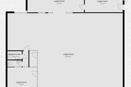 Modernisierte Kalthalle mit betonierter Außenanlage zimmer