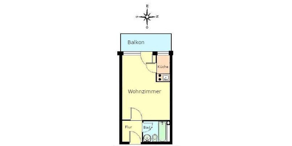 Etagenwohnung Heidelberg Boxberg - 1 Zimmer, 33 m&sup2;, 640&euro; | Angebot:26038770