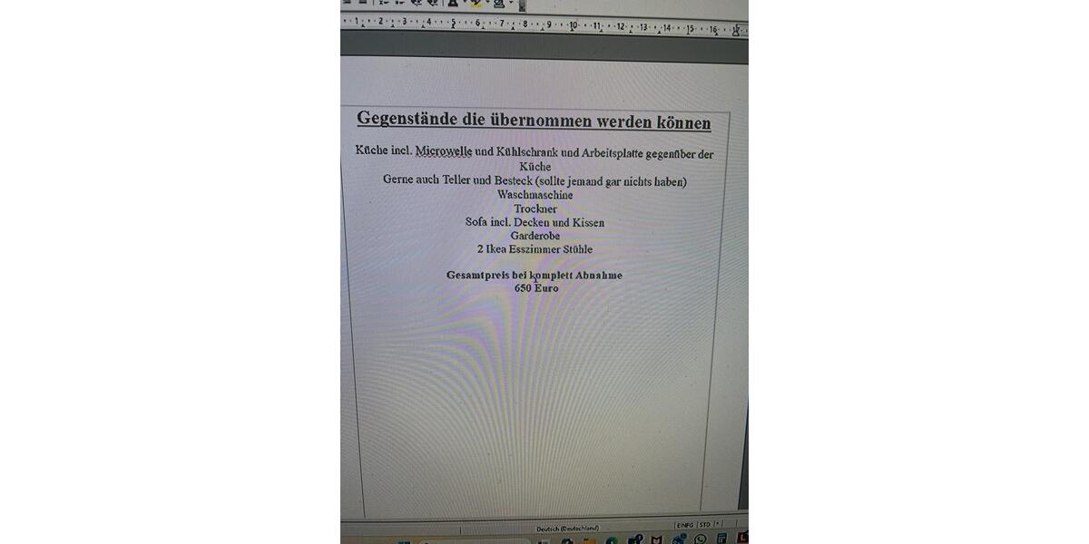 45qm ein Zimmer Küche Bad Wohnung 1 zimmer