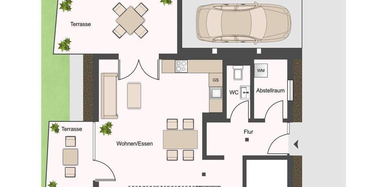 Doppelhaushälfte Zwenkau - 4 Zimmer, 144 m&sup2;, 2.155&euro; | Angebot:25733717