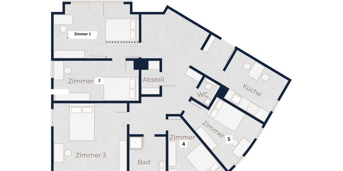 Wohnen auf Zeit Villingen-Schwenningen Schwenningen - 1 Zimmer, 9 m&sup2;, 390&euro; | Angebot:26535085