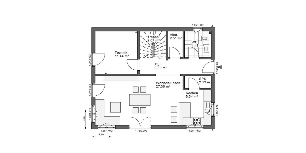 Einfamilienhaus Gütersloh - 3 Zimmer, 120 m&sup2;, 1.898&euro; | Angebot:26663226