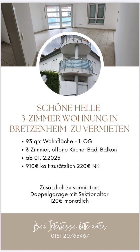 3-Zimmer-Wohnung ab 01.12.2025 zu vermieten (55559 Bretzenheim) zimmer