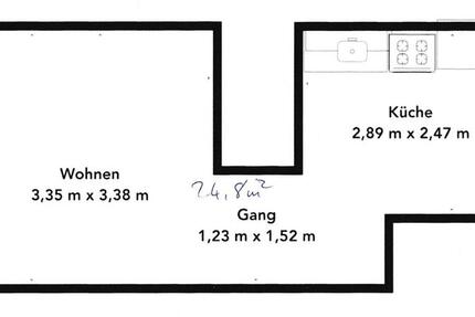 1 Zimmer Wohnung in Neuried Altenheim zu Vermieten ab 01.01.2026 zimmer