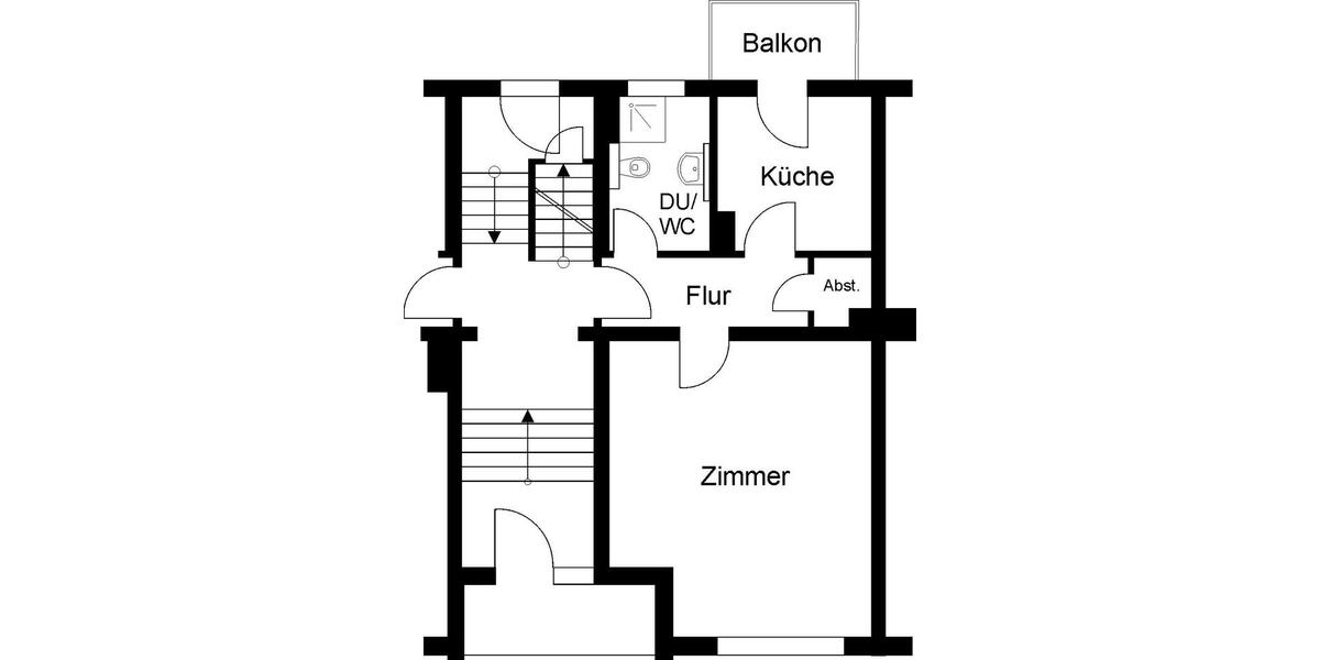 Erdgeschoßwohnung Bad Harzburg - 1 Zimmer, 43 m&sup2;, 269&euro; | Angebot:24941659