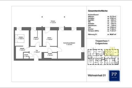 Wohnung Aschaffenburg Gailbach - 3 Zimmer, 91 m&sup2;, 1.290&euro; | Angebot:25776931