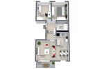 Etagenwohnung Schwedt (Oder) - 3 Zimmer, 58 m&sup2;, 401&euro; | Angebot:26378772