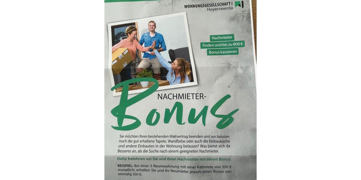 Erdgeschoßwohnung Wittichenau - 3 Zimmer, 66 m&sup2;, 533&euro; | Angebot:25975236