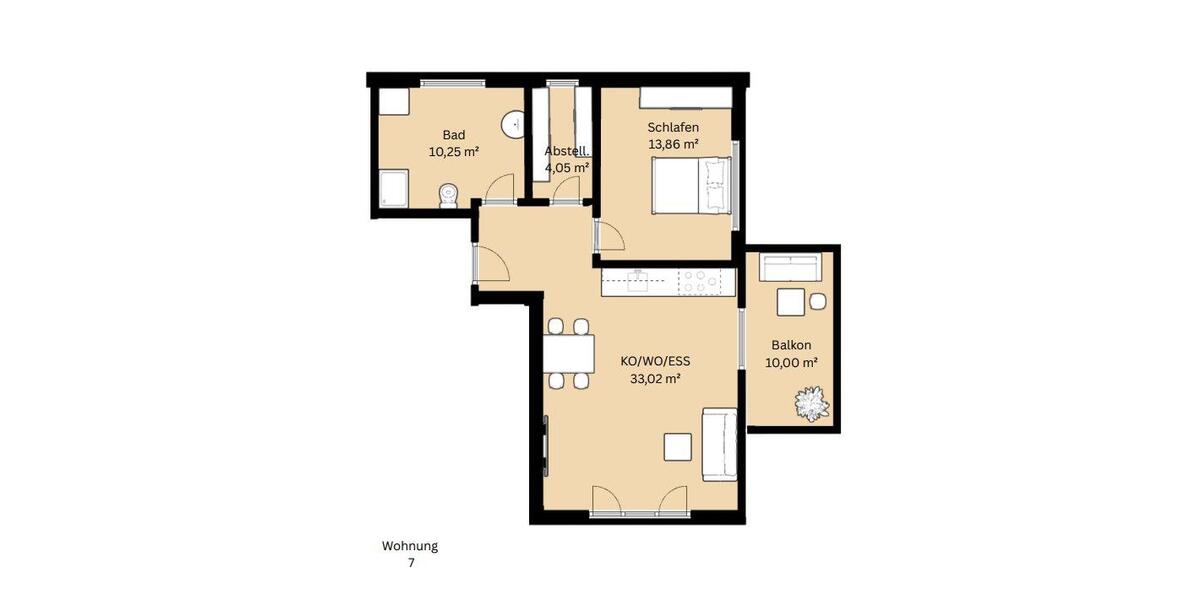 Etagenwohnung Burgbernheim - 2.5 Zimmer, 62 m&sup2;, 810&euro; | Angebot:25989087