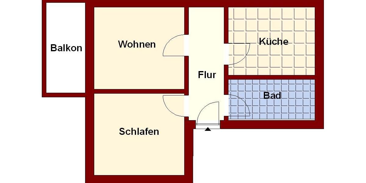 Etagenwohnung Boizenburg/Elbe Elbe - 2 Zimmer, 56 m&sup2;, 400&euro; | Angebot:24801911
