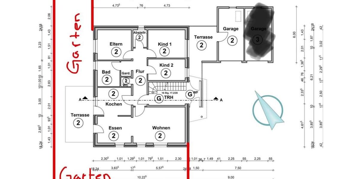 Erdgeschoßwohnung Wallenhorst - 6 Zimmer, 120 m&sup2;, 1.200&euro; | Angebot:24838951