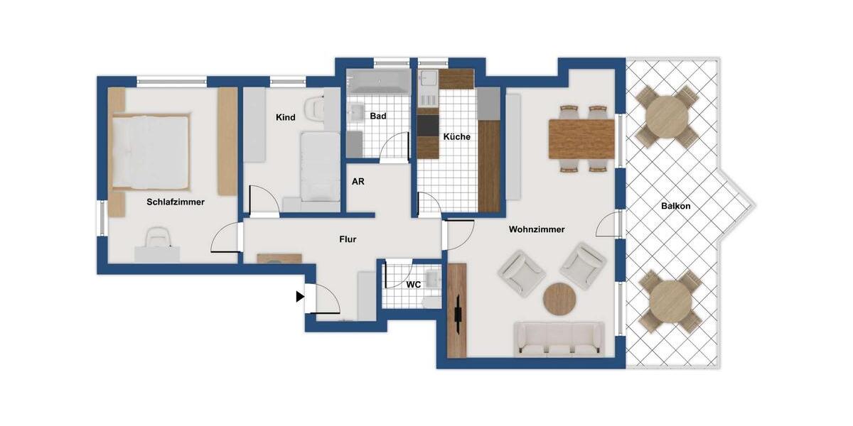 Etagenwohnung Steinheim an der Murr - 3.5 Zimmer, 85 m&sup2;, 1.110&euro; | Angebot:26592748