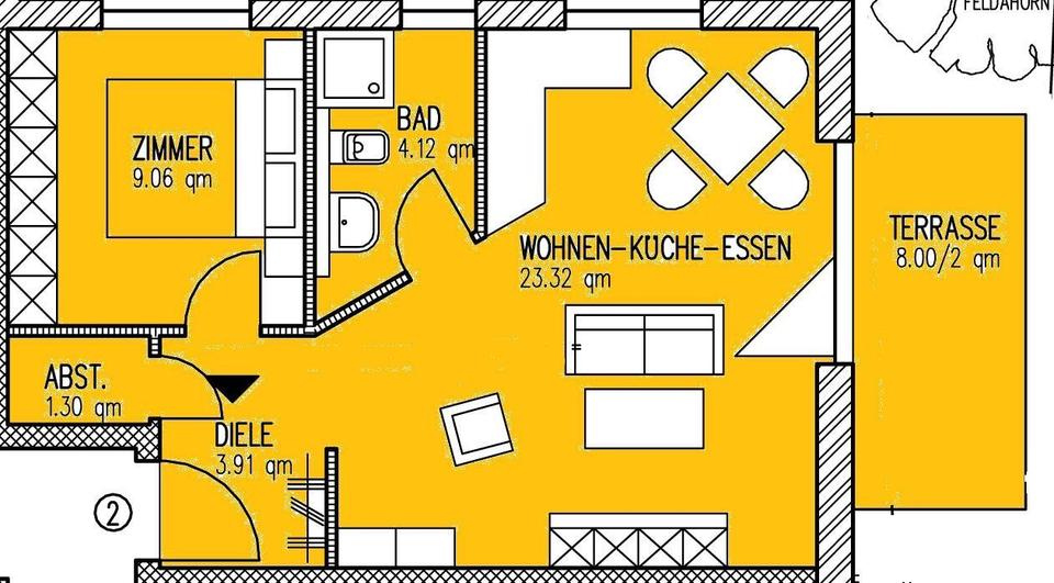 Erdgeschoßwohnung Lörrach - 2 Zimmer, 45 m&sup2;, 581&euro; | Angebot:24859371