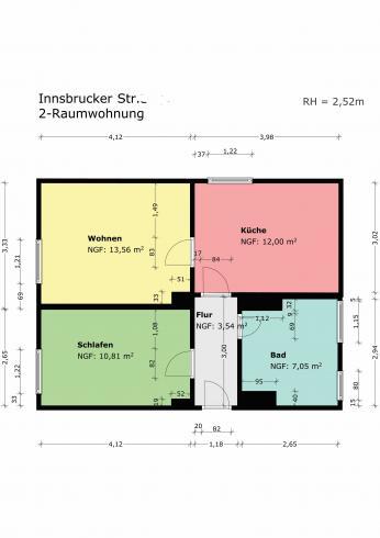 Erdgeschoßwohnung Oschersleben (Bode) - 2 Zimmer, 49 m&sup2;, 302&euro; | Angebot:25872644