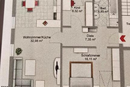 Wohnung Albertshofen - 3 Zimmer, 74 m&sup2;, 670&euro; | Angebot:25895006