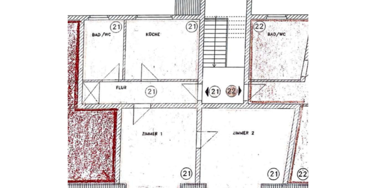 Dachgeschoßwohnung Wittenberge - 2 Zimmer, 65 m&sup2;, 500&euro; | Angebot:25581580