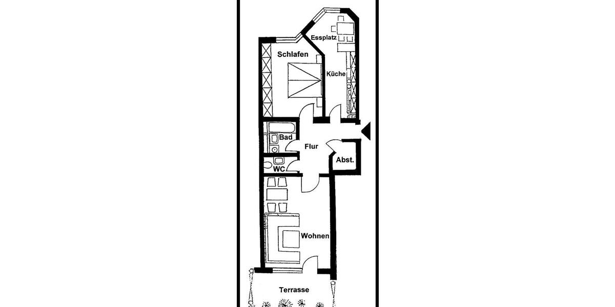Terrassenwohnung Sindelfingen Eichholz - 2.5 Zimmer, 73 m&sup2;, 915&euro; | Angebot:26699164
