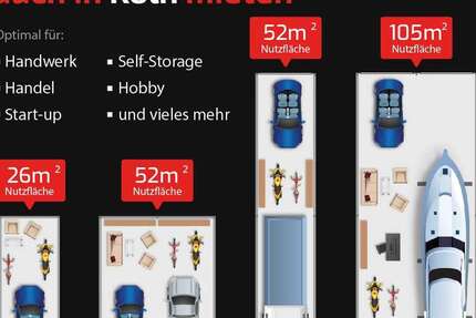 Halle in Köln 285,60 € 26 m²