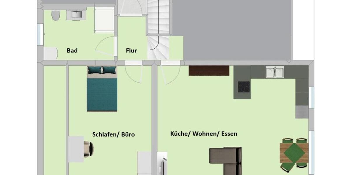 Dachgeschoßwohnung Herzogenaurach - 2 Zimmer, 67 m&sup2;, 950&euro; | Angebot:25181735