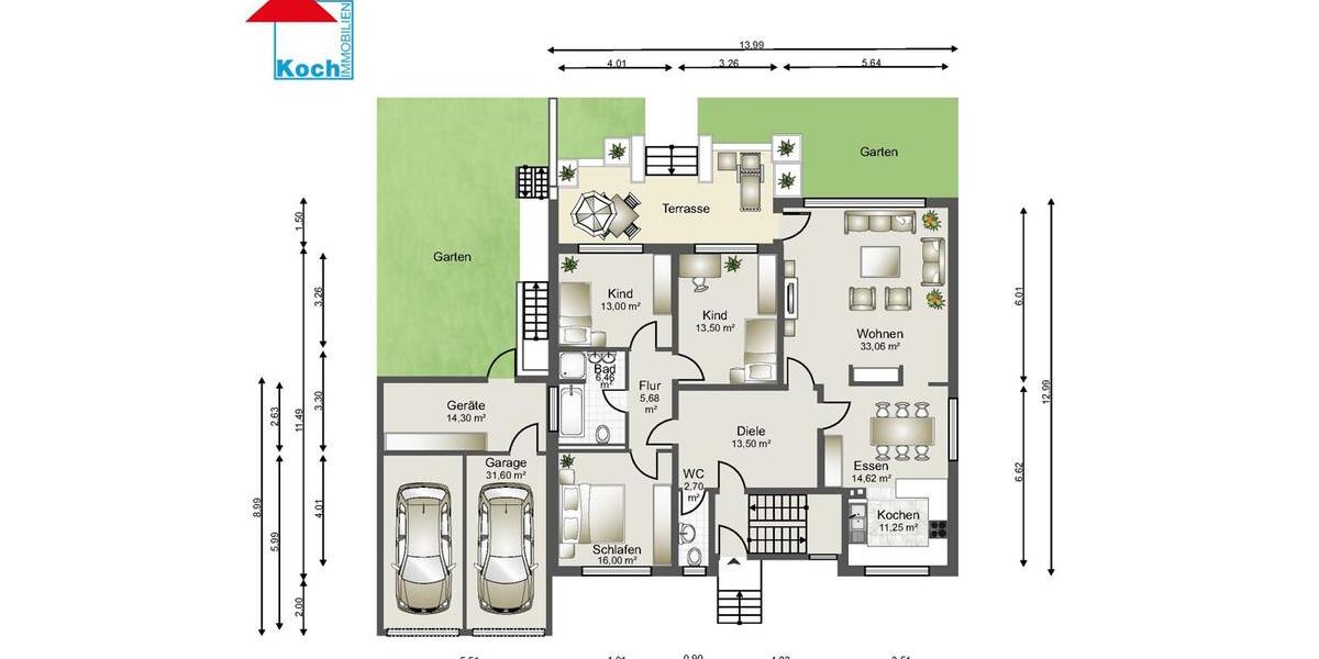 5-Zimmerwohnung in Malsch (EG) mit Gartennutzung 5 zimmer