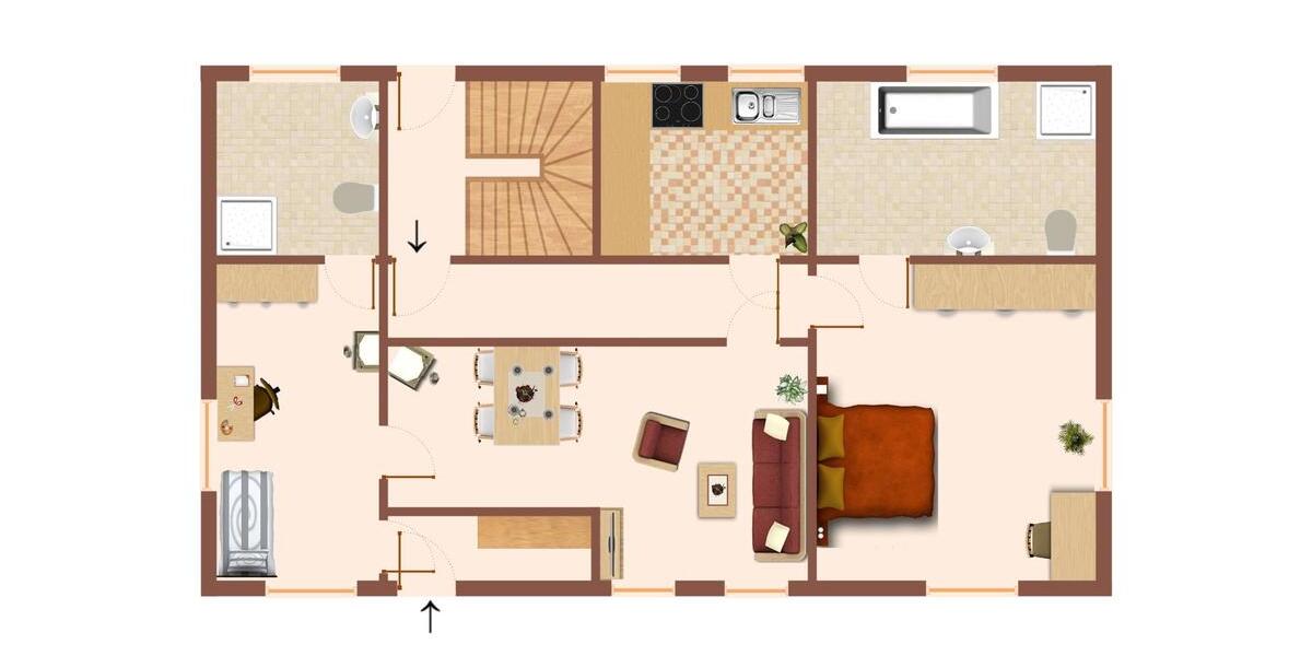 Erdgeschoßwohnung Ebersbach - 3 Zimmer, 95 m&sup2;, 649&euro; | Angebot:26368850