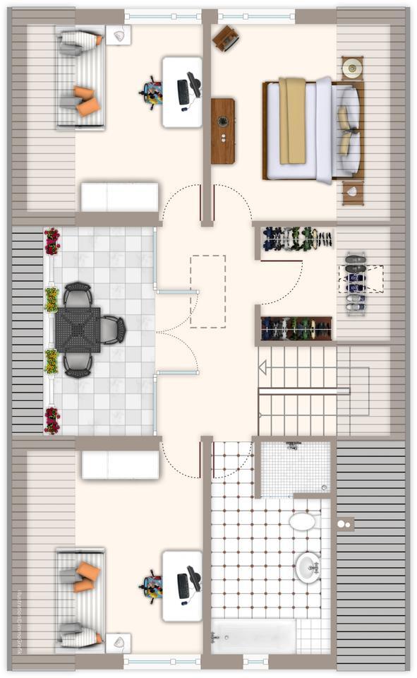 Traumhafte 4-Zimmer-DG-Maisonettewohnung mit Dachterrasse in Forchheim zimmer
