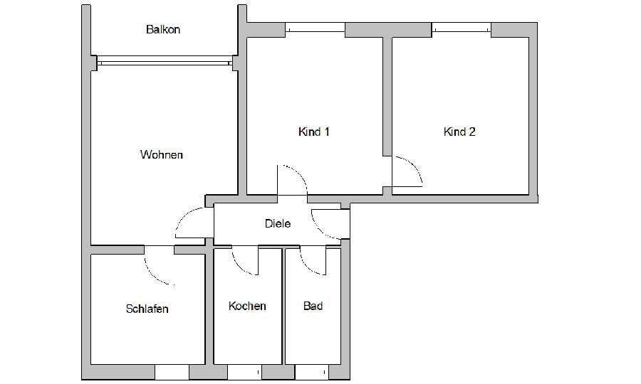Etagenwohnung Naundorf Hof - 4 Zimmer, 84 m&sup2;, 535&euro; | Angebot:25701635