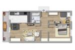 Etagenwohnung Magdeburg Großer Silberberg - 3 Zimmer, 70 m&sup2;, 478&euro; | Angebot:26660655